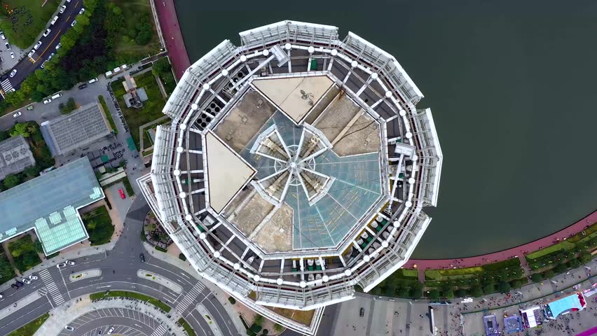 Stunning aerial footage landmark buildings