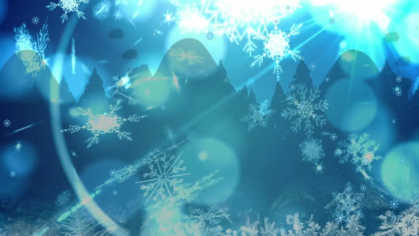 Animation of snow falling over light spots. Winter, pattern and digital interface concept digitally generated video. - Powered by Shutterstock - Get 15% off with code: PIKWIZARD15