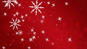 Animation of snow falling on red background. Winter, season and digital interface concept digitally generated video. - Powered by Shutterstock - Get 15% off with code: PIKWIZARD15