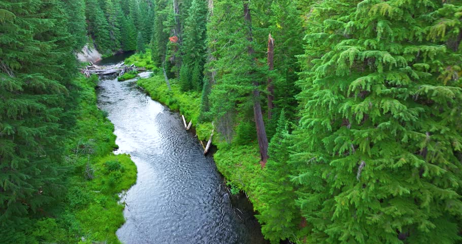 Cinematic Crater Lake National Park Oregon Aerial Drone