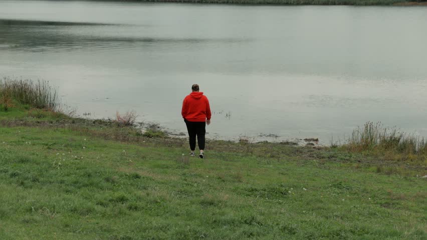 the Dniester river in Solonceni village, Rezina district, autumn 2024