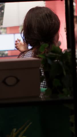 Mom bringing her disconnected teenager at a therapy session with psychiatrist, adolescent girl suffering from depersonalization and dissociation from reality. Mother struggling to help. Camera A.