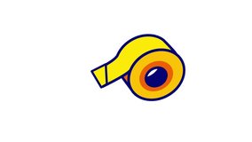 Looping animation of adhesive tape Commonly used for creating sharp paint lines, labeling, and bundling, easy to tear adhesive tape made from thin paper - Powered by Shutterstock - Get 15% off with code: PIKWIZARD15