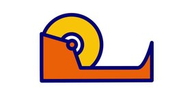 Looping animation of adhesive tape Commonly used for creating sharp paint lines, labeling, and bundling, easy to tear adhesive tape made from thin paper - Powered by Shutterstock - Get 15% off with code: PIKWIZARD15