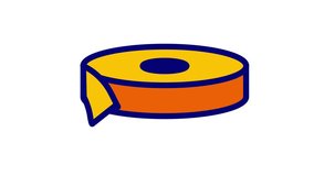 Looping animation of adhesive tape Commonly used for creating sharp paint lines, labeling, and bundling, easy to tear adhesive tape made from thin paper - Powered by Shutterstock - Get 15% off with code: PIKWIZARD15