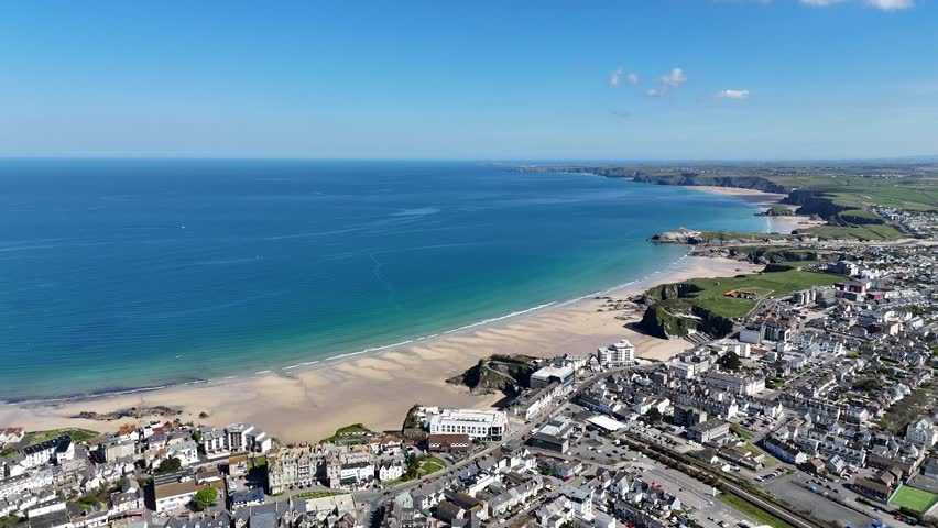 Towan Beach in Cornwall. Newquay