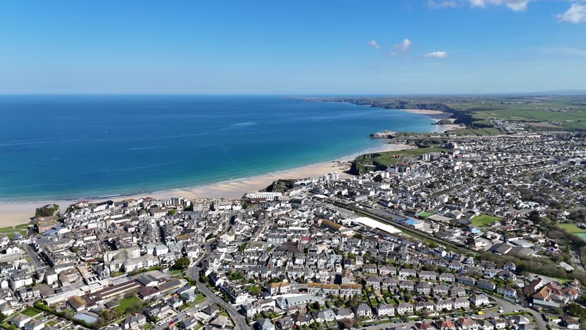 Towan Beach in Cornwall. Newquay