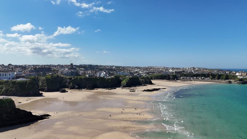 Towan Beach in Cornwall. Newquay