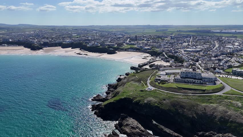 Towan Beach in Cornwall. Newquay