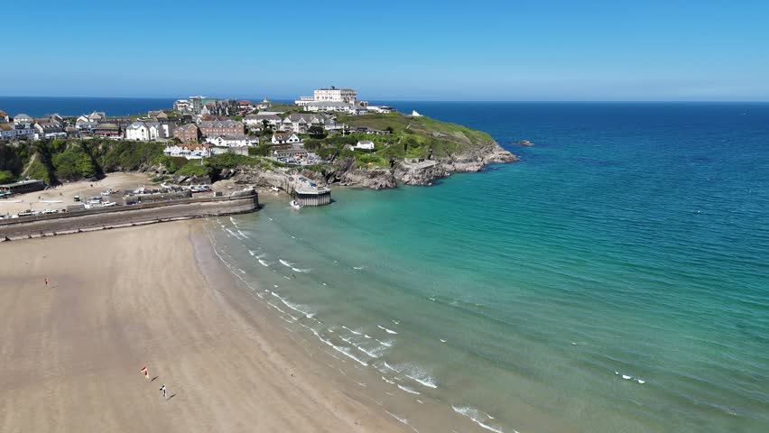 Towan Beach in Cornwall. Newquay