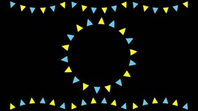 Colorful flag animation. Animation of moving flags. - Powered by Shutterstock - Get 15% off with code: PIKWIZARD15