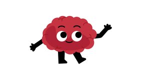 Illustration of a smiling brain character with a playful expression, representing mental health and cognitive function. - Powered by Shutterstock - Get 15% off with code: PIKWIZARD15