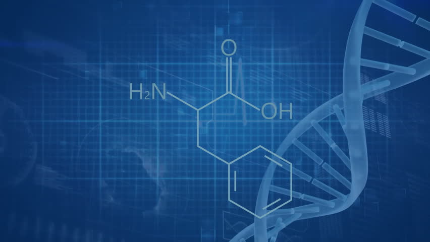 Animation of spinning dna strand over chemical formula and cardiograph. Global science and digital interface concept, digitally generated video. - Powered by Shutterstock - Get 15% off with code: PIKWIZARD15