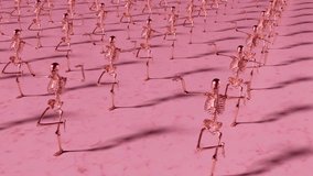 Dancing Robotic Skeletons in Sync - Futuristic Animation Loop. - Powered by Shutterstock - Get 15% off with code: PIKWIZARD15