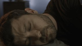 Disoriented Man Waking Up Surrounded by Clocks Sleep Deprivation Time Anxiety Surreal - Powered by Shutterstock - Get 15% off with code: PIKWIZARD15