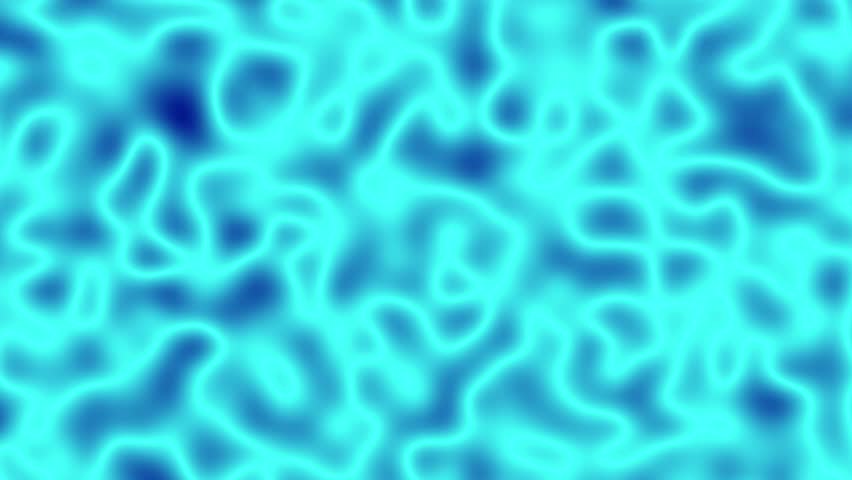 Dividing Blue cells on Light background. Cell division and dividing animation. Mitosis in process Animation