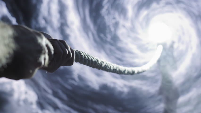 Hand Reaching Into Swirling Mystic Cloud Storm Surreal Dream Ethereal Abstract Art Motion