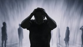 Distressed Person Surrounded By Shadowy Figures Mental Health Anxiety Depression Loneliness - Powered by Shutterstock - Get 15% off with code: PIKWIZARD15