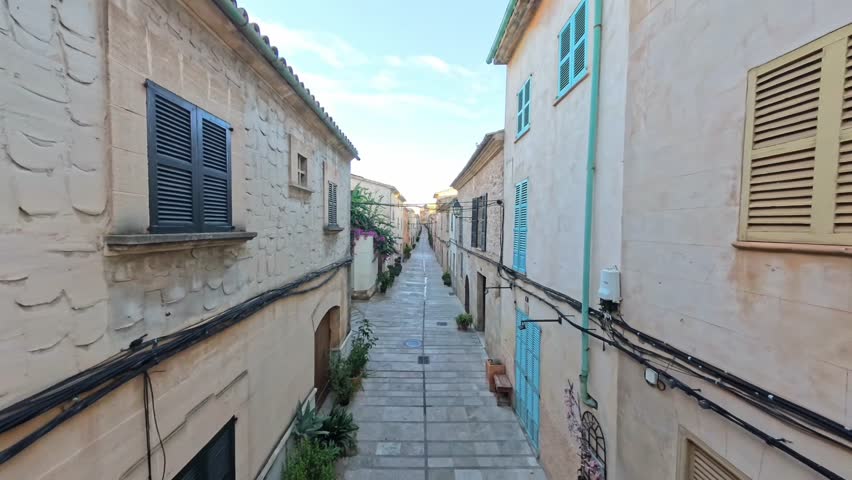 another point of view of the streets of Alcudia