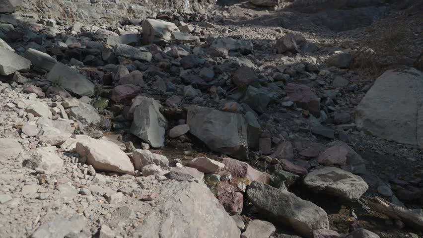 Cascade Falls Park Waterfall in Ouray Colorado USA in Slow Motion
