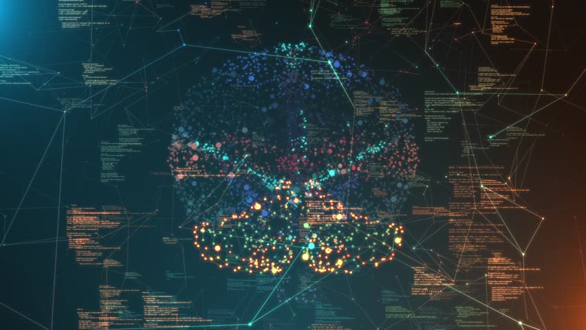 Data Algorithm Neural Network AI Brain Machine Learning Processing ...