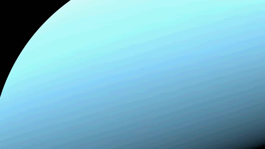 Miranda, moon of Uranus. 3d animation