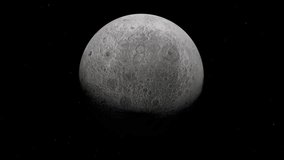 Surface of moon and craters. 3d animation - Powered by Shutterstock - Get 15% off with code: PIKWIZARD15