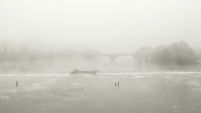 Amazing Foggy View On Bridge And Historical Prague In Early Morning - Powered by Shutterstock - Get 15% off with code: PIKWIZARD15