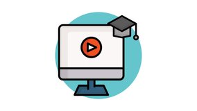 Online course animated icon. suitable for user interface, provide visual feedback, etc. icon related to online course and education - Powered by Shutterstock - Get 15% off with code: PIKWIZARD15