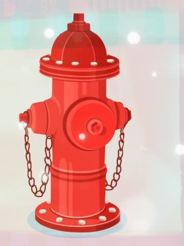 Cute Fire Hydrant Graphic Animation