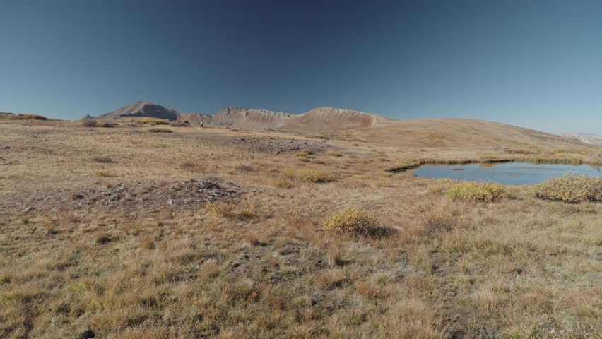 Independence Pass - Continental Divide is the summit of the Top of the Rockies National Scenic and Historic Byway and is located between Twin Lakes Village and Aspen Colorado USA