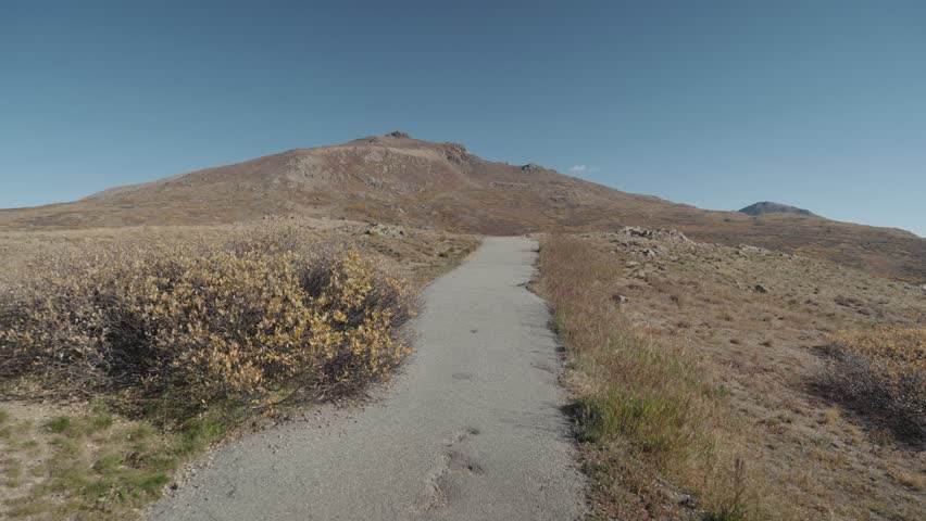 Independence Pass - Continental Divide is the summit of the Top of the Rockies National Scenic and Historic Byway and is located between Twin Lakes Village and Aspen Colorado USA