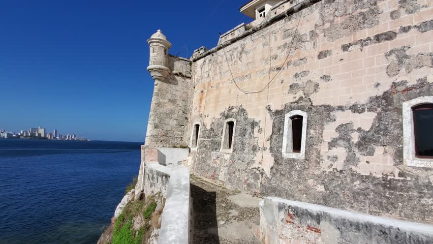 Famous Morro Castle, Castillo de los Tres Reyes del Morro in Havana, Cuba.