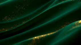 Abstract wavy surface with teal colors and gold sparkles background animation  - Powered by Shutterstock - Get 15% off with code: PIKWIZARD15