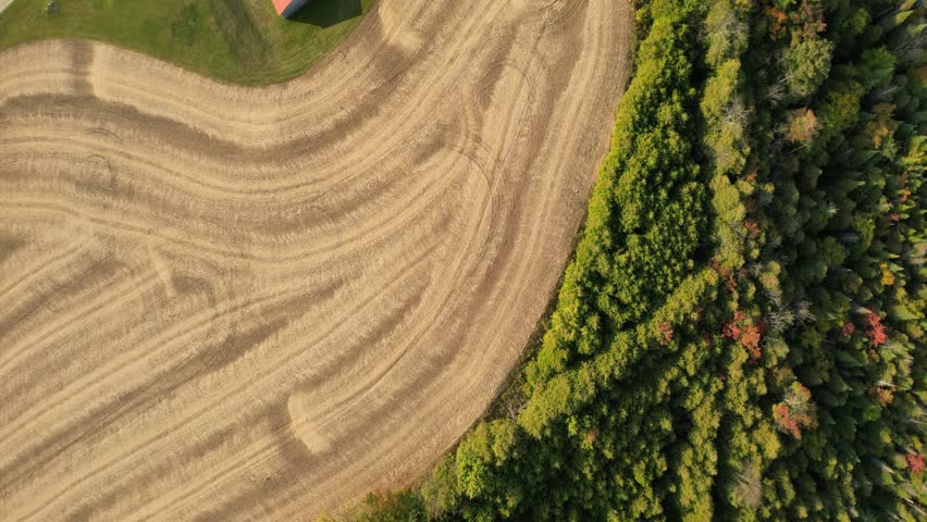 Over the farm in southern Ontario