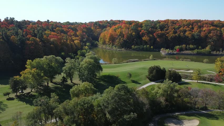 Fall colors in Forests and hills, Ontario