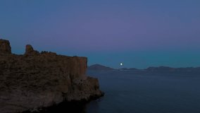San Carlos at dusk: A sky illuminated by the full moon - Powered by Shutterstock - Get 15% off with code: PIKWIZARD15