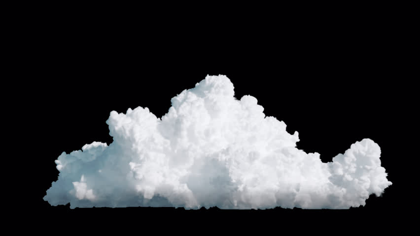 Cumulonimbus Cloud Grow. Realistic 3d render simulation.