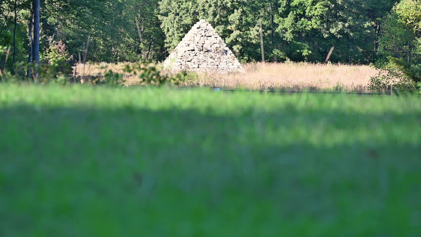 The Meade Pyramid marking the only place where Union troops broke through Confederate lines near Prospect Hill, Fredericksburg, Virginia, USA.