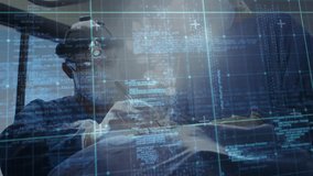 Animation of data processing over diverse surgeons in hospital. Global medicine, healthcare services, computing and data processing concept digitally generated video. - Powered by Shutterstock - Get 15% off with code: PIKWIZARD15