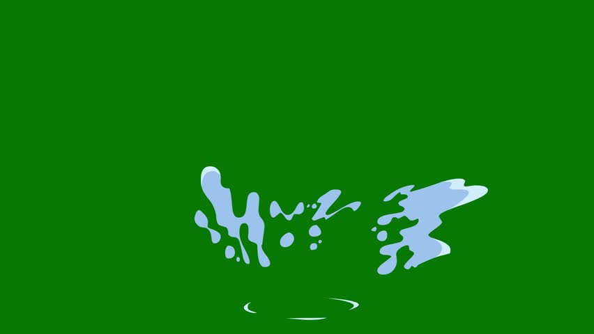 Water splash green screen animation 4k, Animation, Ultra High Definition, 4k video