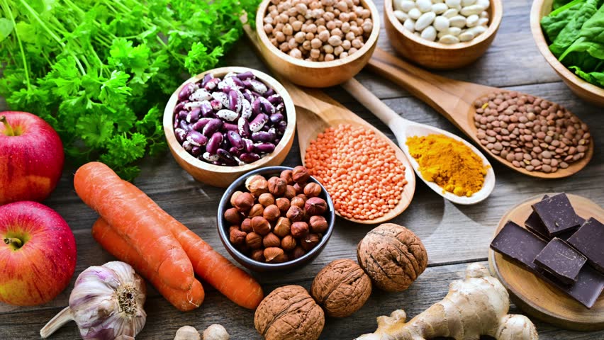Foods rich in antioxidants. Healthy diet