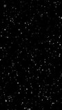 Vertical falling snow animation, winter snow seamless loop. HD with alpha channel. Just paste into your project. - Powered by Shutterstock - Get 15% off with code: PIKWIZARD15