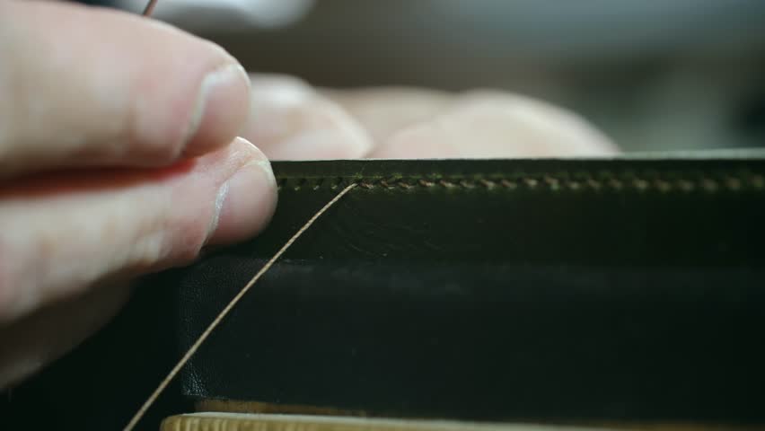Close-up view showcases a shoemaker