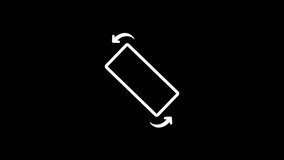 Rotate Your Phone to Landscape position to left. Vertical black screen with Rotate Your Device icons to Horizontal orientation. Outline Icon - Powered by Shutterstock - Get 15% off with code: PIKWIZARD15