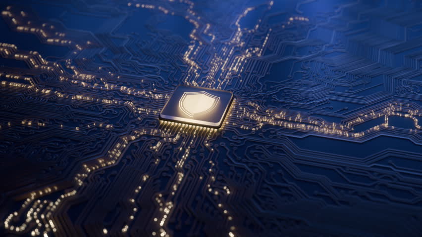 Digital security hologram of virtual shield lock icon on circuit board. Finance data privacy and VPN service protection concept. Blockchain and secure crypto wallet background. Private cloud storage - Powered by Shutterstock - Get 15% off with code: PIKWIZARD15