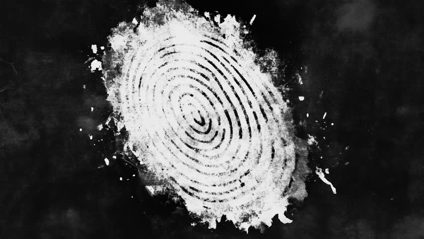 Finger Print Doodle in 2D Animation with Black and White Grunge Stop Motion Style