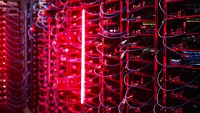 Alert signal with flashing red lights in a server room - Powered by Shutterstock - Get 15% off with code: PIKWIZARD15