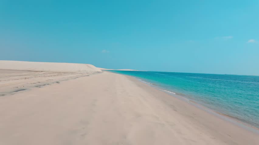 People enjoy safari tour at the Sealine Desert in Qatar