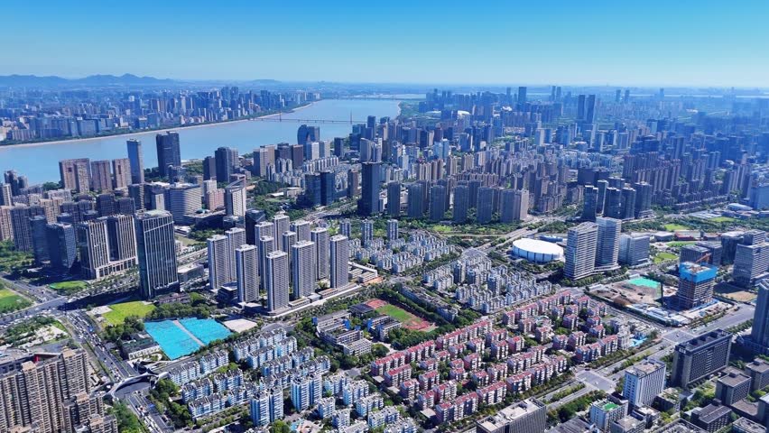 Urban Scenery of Hangzhou, Zhejiang Province, China